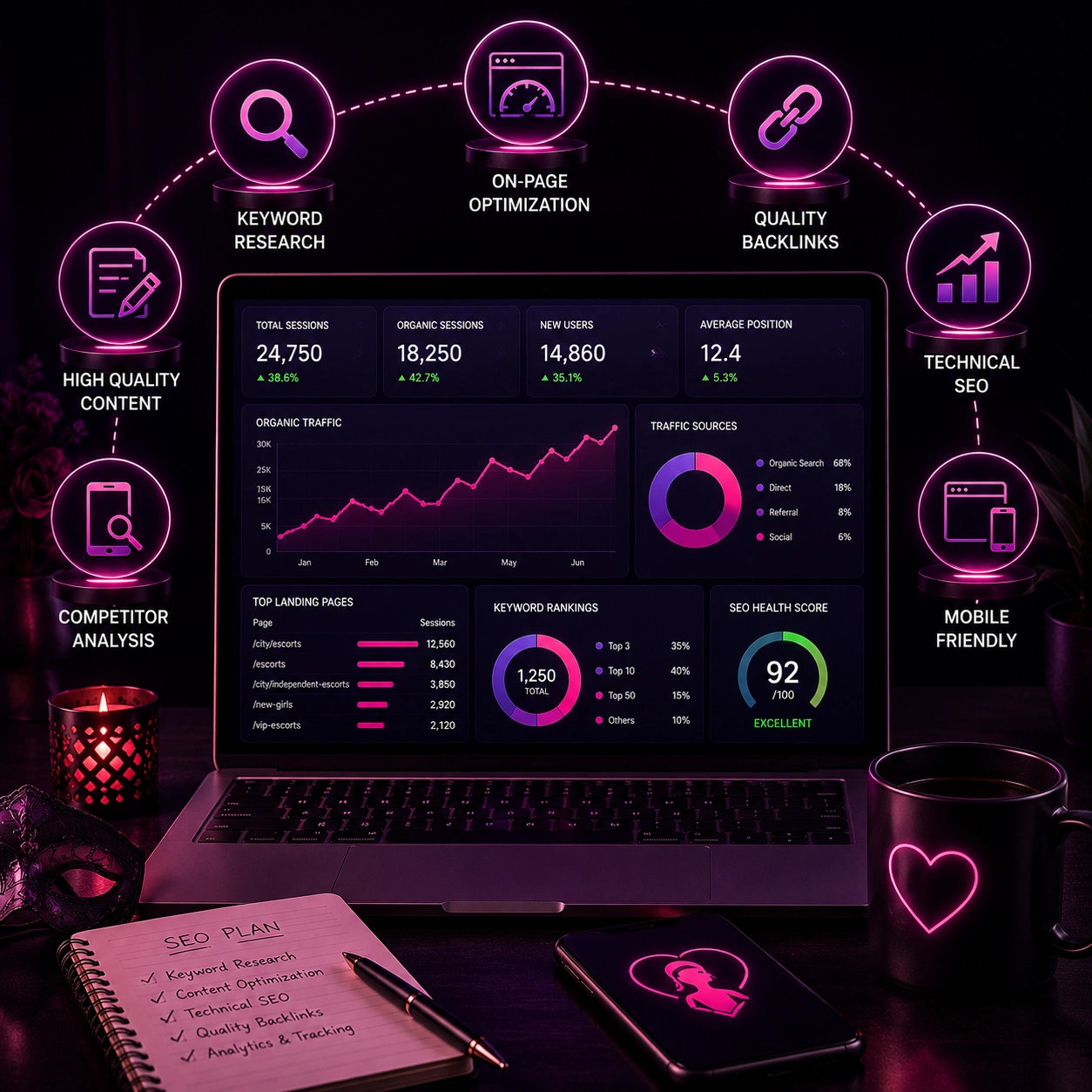 Optimization For Escort Website Organic Growth