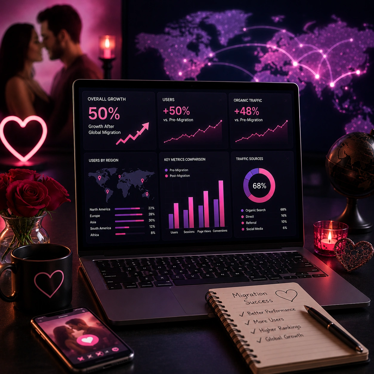 50% Growth After Global Dating Website Migration