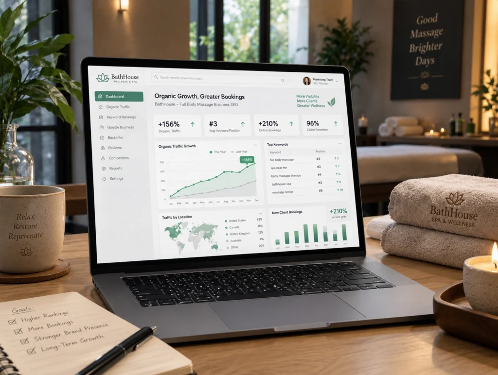 BathHouse – Full Body Massage Business SEO–1