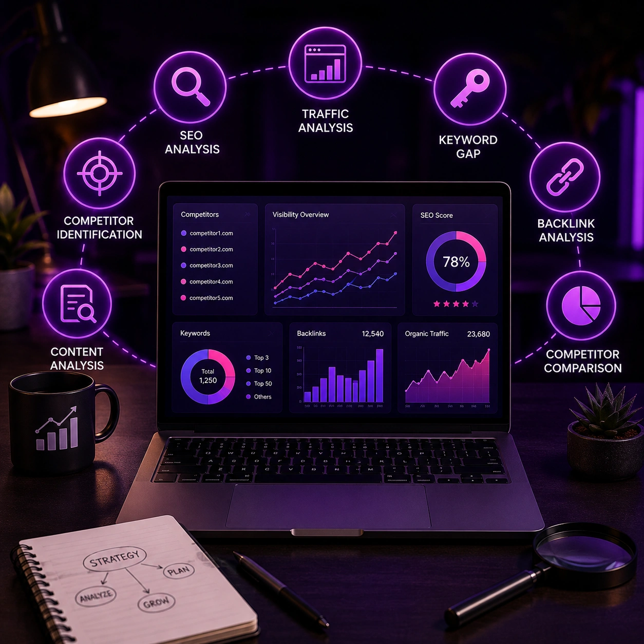 Created Escort SEO Konkurrenz Analyze