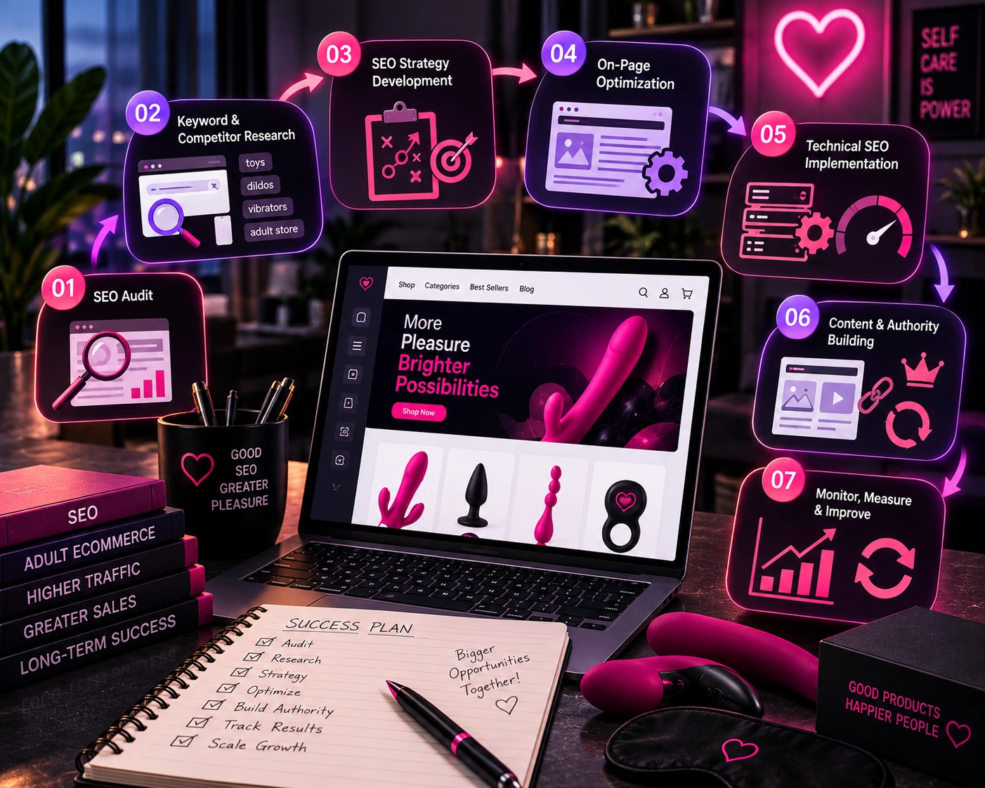 Step-by-Step Adult Toy Store SEO Process
