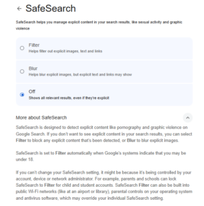 SafeSearch